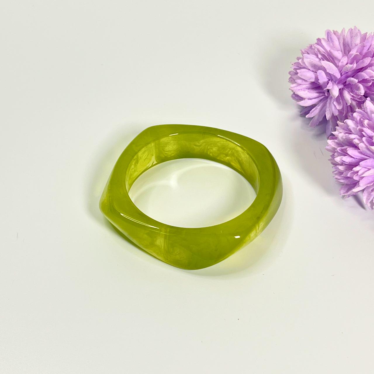 Lime Gloss Statement Bangle