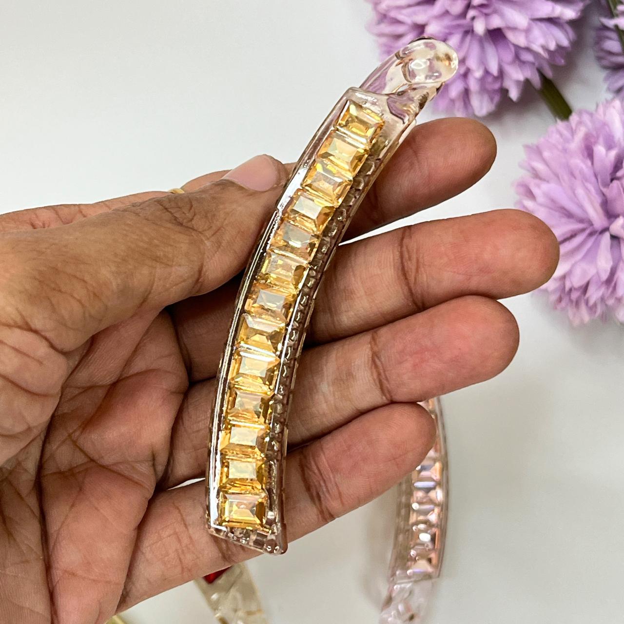 Crystal Stone Elegant Hair Banana Clip