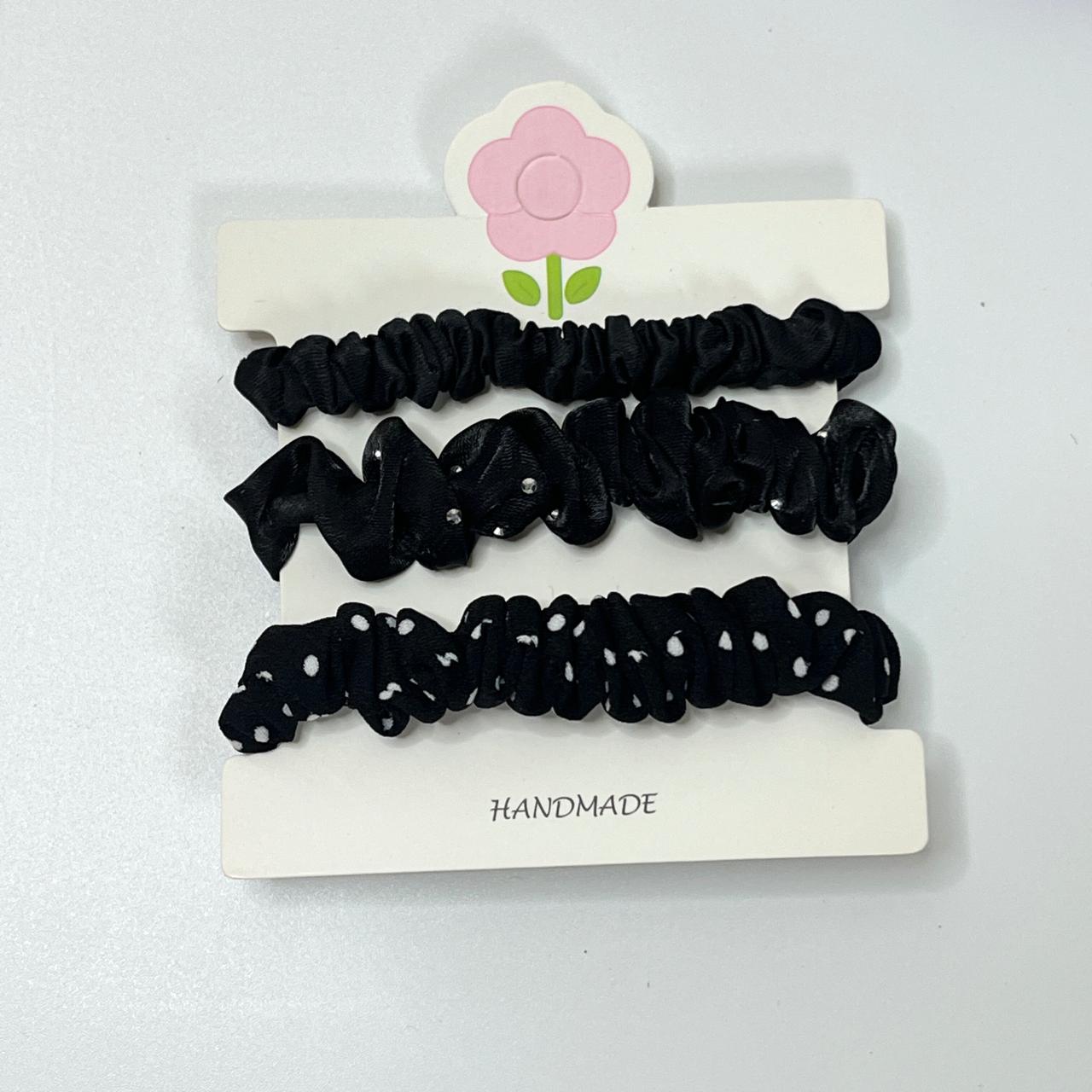 Ruffle Hair Bands(Set of 3)