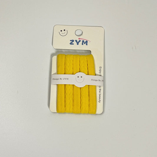 Soft Fabric Hair Elastics (Set of 5)