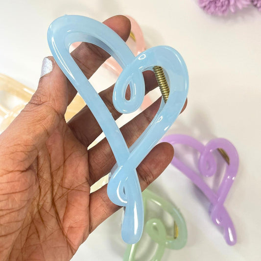 Abstract Loop Hair Claw Clip