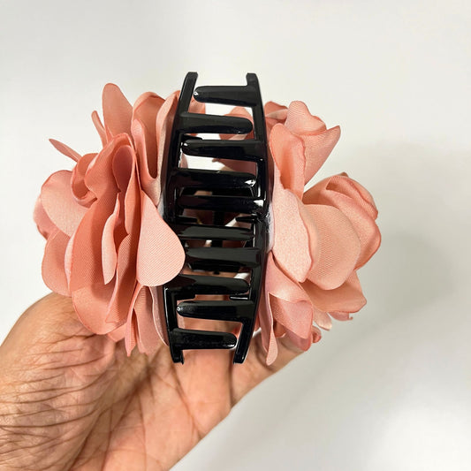 Elegant Fabric Flower Hair Claw