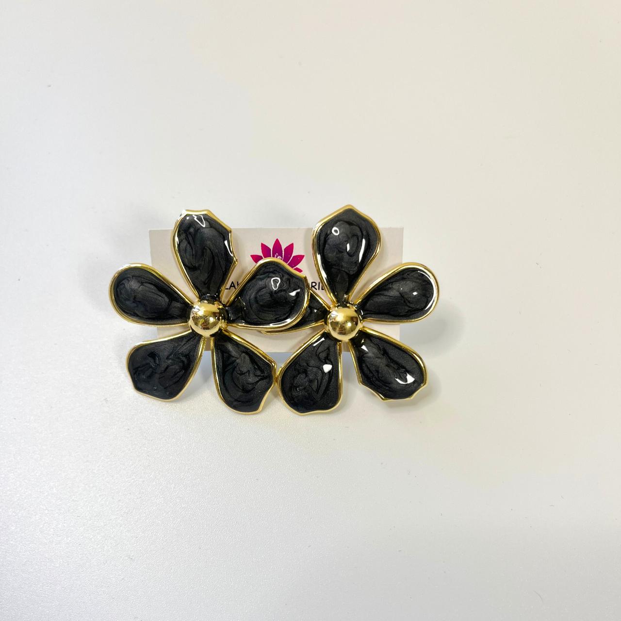 Marble Bloom Statement Earrings