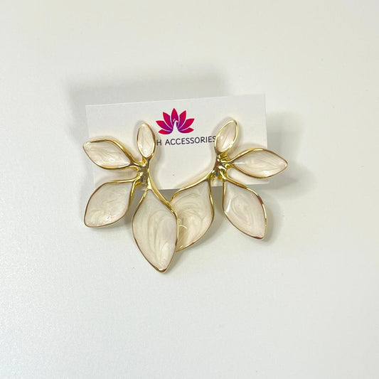 Aurora Leaf Statement Earrings