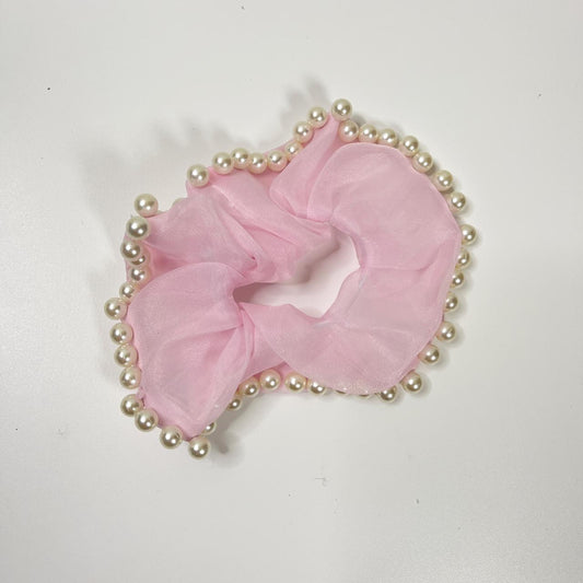 Pearl Chiffon Scrunchie (Pack of 1)