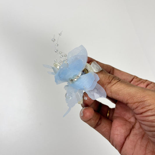 Crystal Butterfly Hair Claw Clip