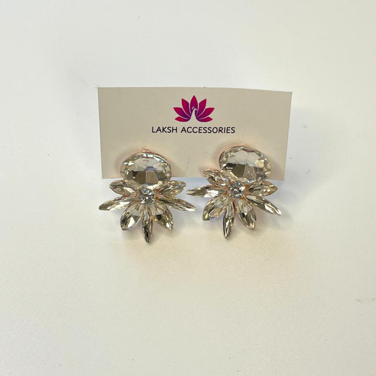 Sparkling Crystal Petal Earrings
