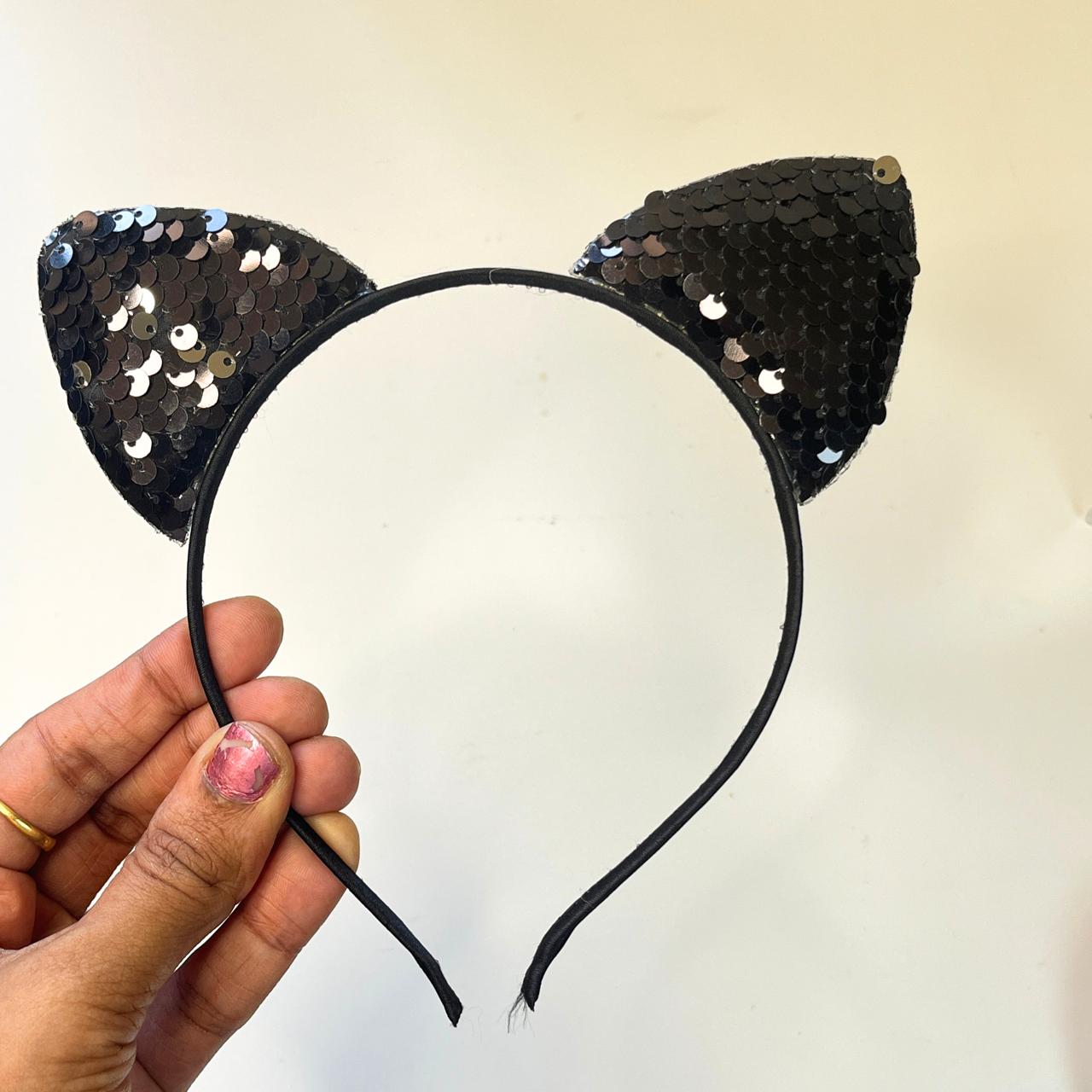 Sequin Cat Ear Headband β¨π±