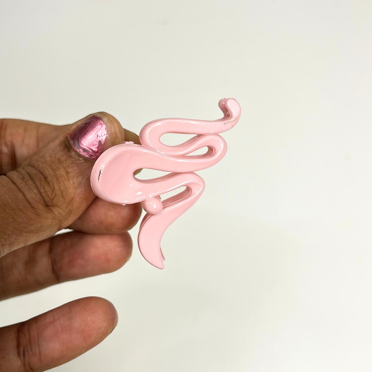 Abstract Curve Mini Claw Hair Clip - Small