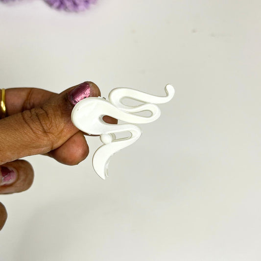 Abstract Curve Mini Claw Hair Clip - Small
