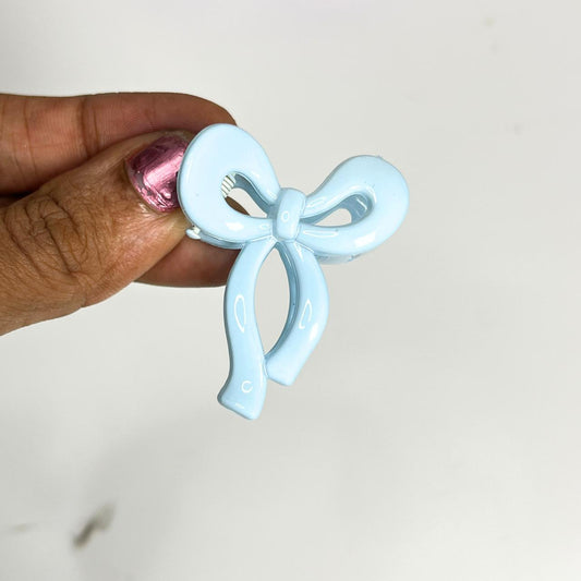 Mini Bow Shape Pastel Claw Hair Clip - Small
