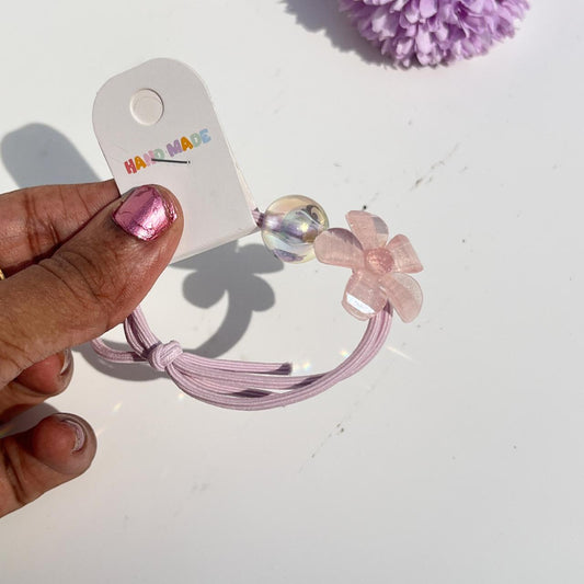 Floral Pearl Elastic Hair Tie (Pack of 1)