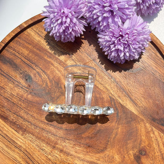 Crystal Edge Luxe Claw Clips - Medium