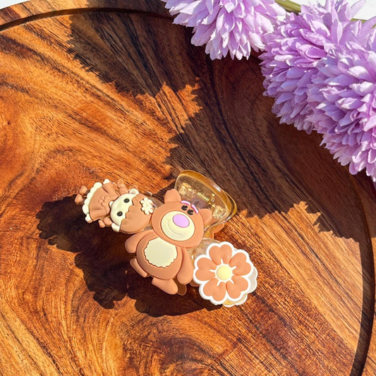 Cute Bear designs Cartoon Claw Clip (Medium)