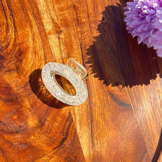 Halo Crystal Claw Clip
