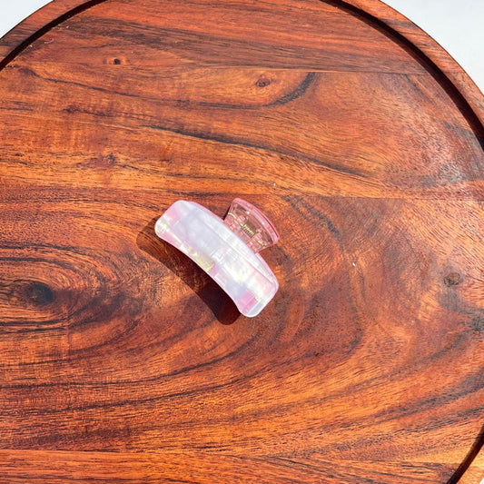 Prism Glow Marble Hair Claw - Medium