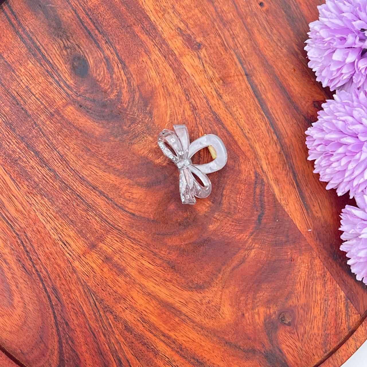 Boefini Transparent Bow Hair Clutcher - small