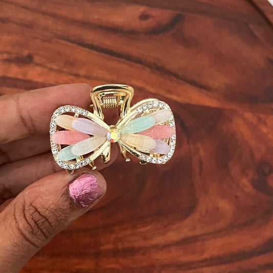 Butterfly Bow Luxe Clip - Medium 5cm