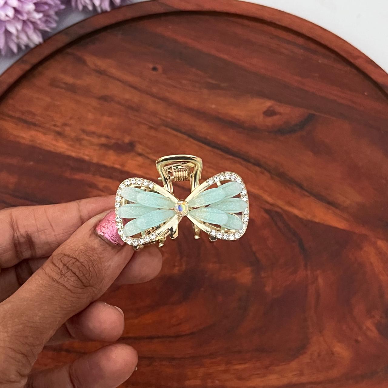 Butterfly Bow Luxe Clip - Medium 5cm
