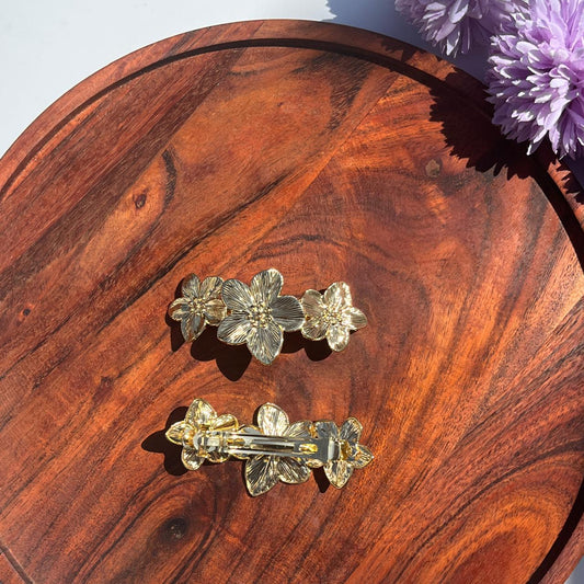 Bloom Luxe Floral Barrette - Medium 8cm