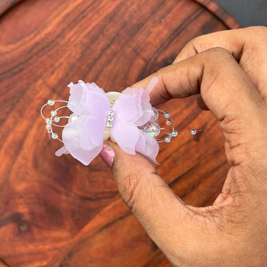 Crystal Butterfly Hair Claw Clip - small 4cm