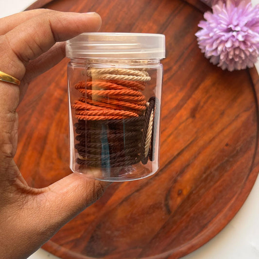Twisted Rope Hair Ties - 1 bottle