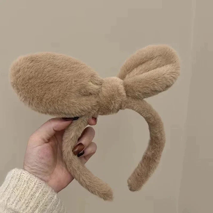 Fluffy Bunny Ear Headband 🐰✨