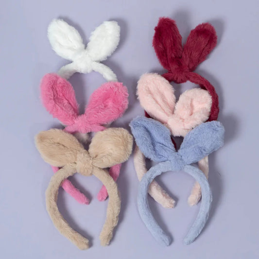Fluffy Bunny Ear Headband 🐰✨