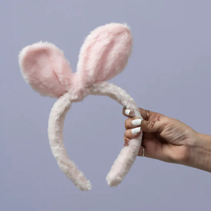 Fluffy Bunny Ear Headband 🐰✨