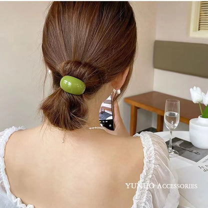 Minimalist Resin Hair Tie-  Pack of 1