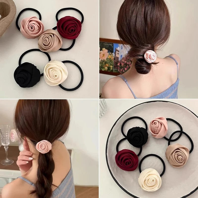 Rosette Bloom Hair Tie Collection - Pack of 1