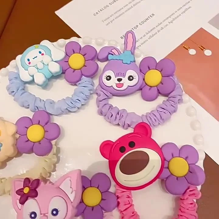 Cute Character Scrunchie Hair Tie-  Pack of 1