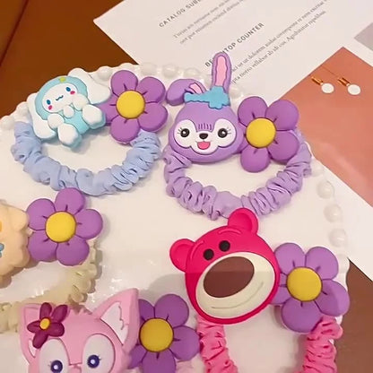Cute Character Scrunchie Hair Tie-  Pack of 1