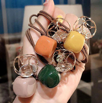 Crystal Charm Hair Tie -  Pack of 1