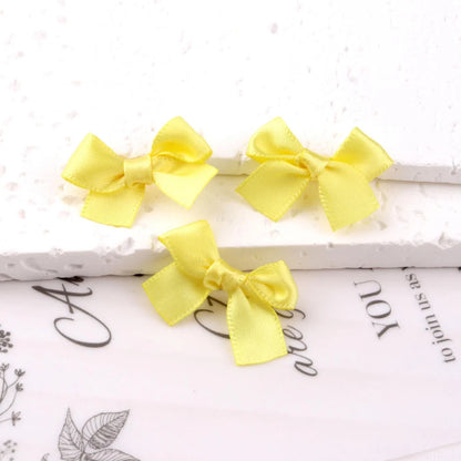 Satin Bow Mini Hair Clips – Pack of 10