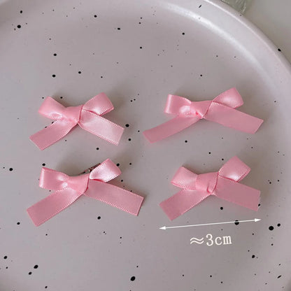 Satin Bow Mini Hair Clips – Pack of 10