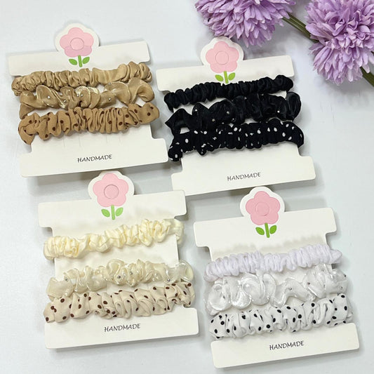Ruffle Hair Bands(Set of 3)
