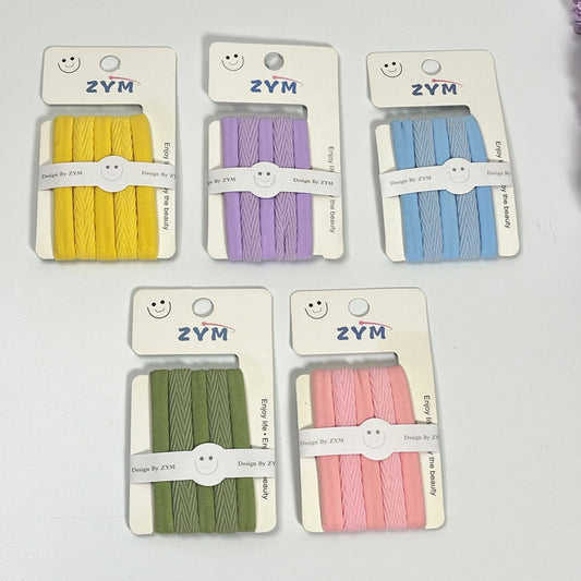 Soft Fabric Hair Elastics  (Set of 5)