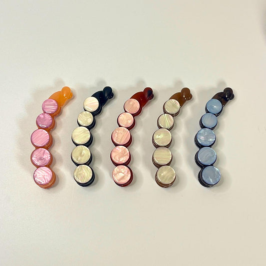 Pearl Disc Hair Banana Clip