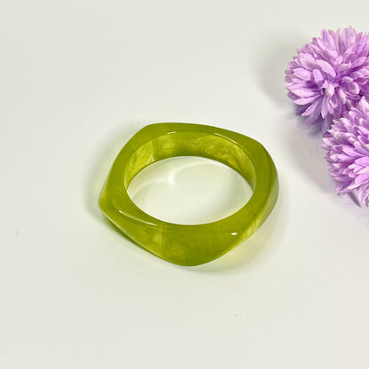 Lime Gloss Statement Bangle