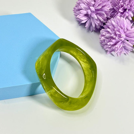 Lime Gloss Statement Bangle