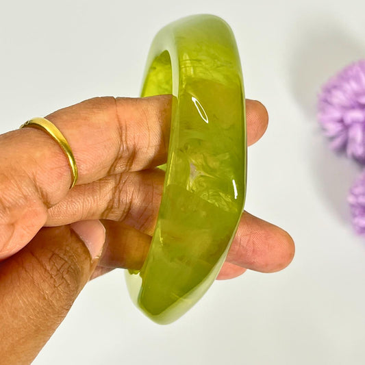 Lime Gloss Statement Bangle