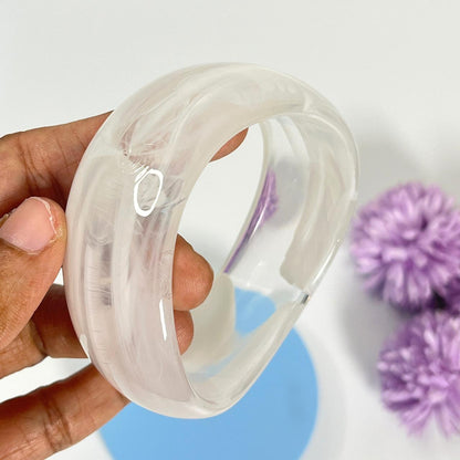 Milky Cloud Gloss Statement Bangle