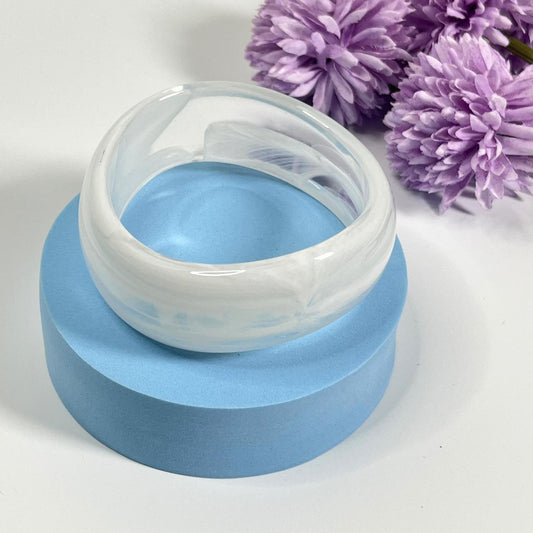 Milky Cloud Gloss Statement Bangle