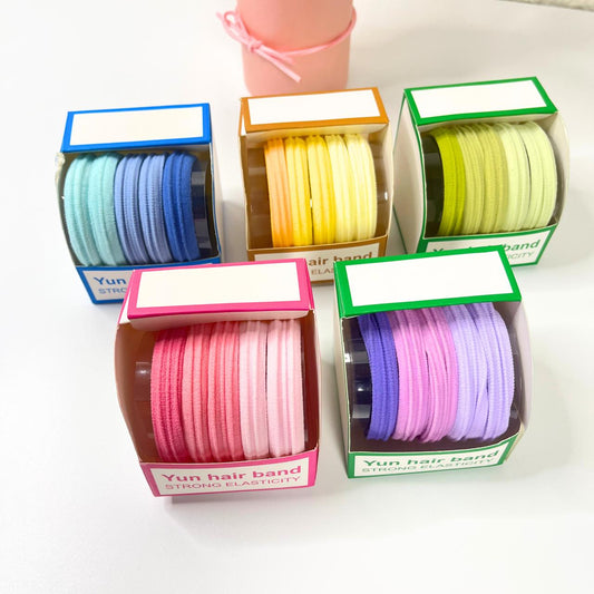 Pastel Pop Hair Elastic Set (Set of 5)