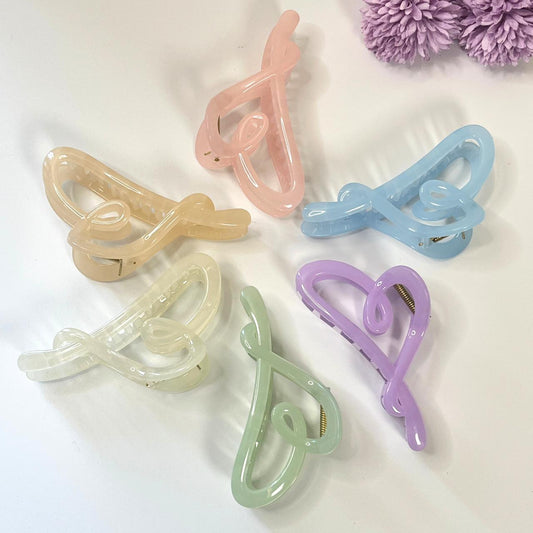 Abstract Loop Hair Claw Clip