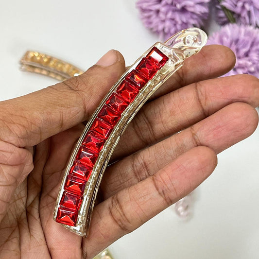 Crystal Stone Elegant Hair Banana Clip