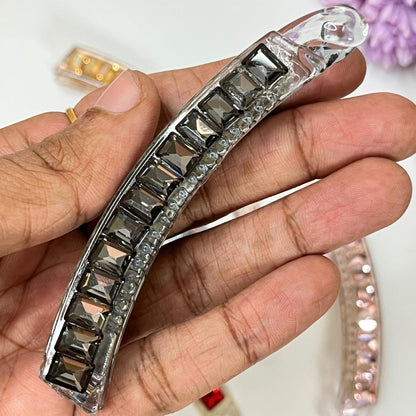 Crystal Stone Elegant Hair Banana Clip