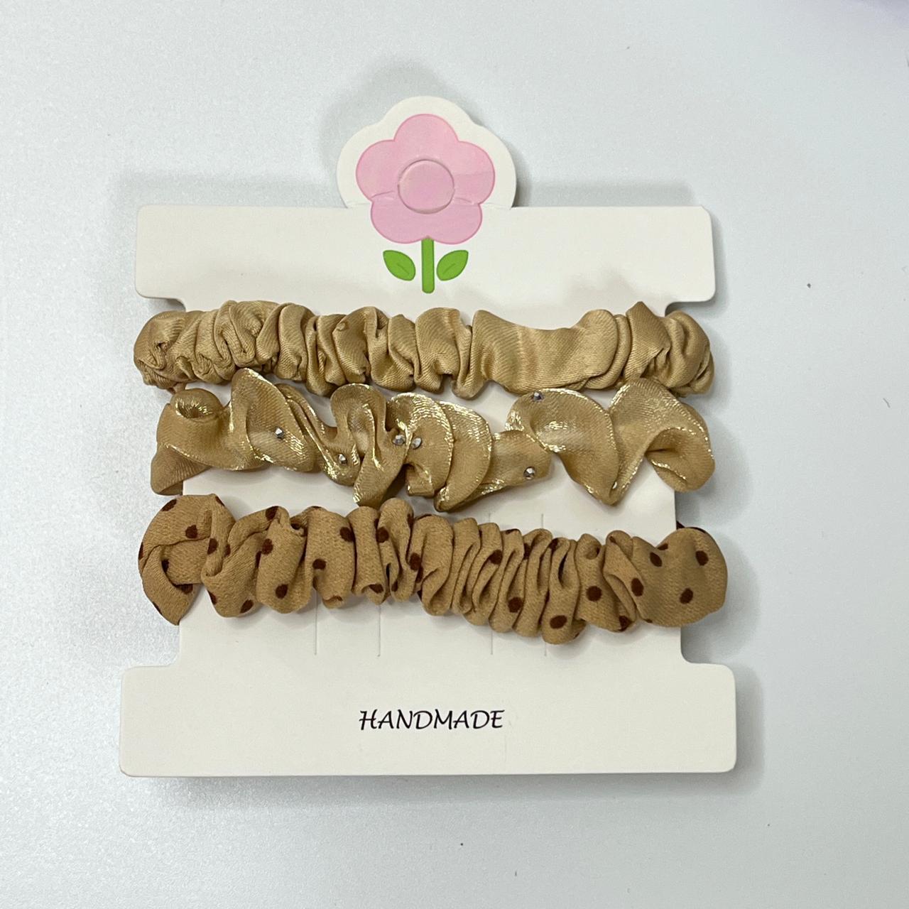 Ruffle Hair Bands(Set of 3)