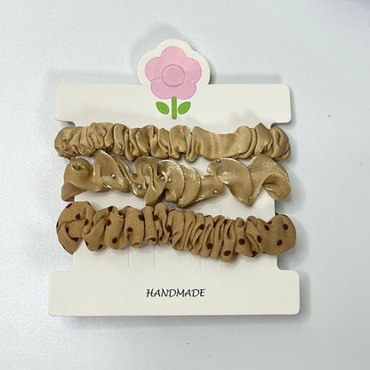 Ruffle Hair Bands(Set of 3)